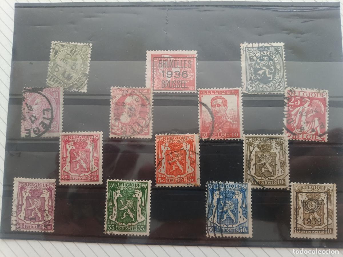 Sellos: B&eacute;lgica. Lote de sellos