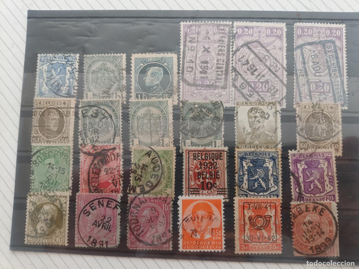 Sellos: B&eacute;lgica. Lote de sellos