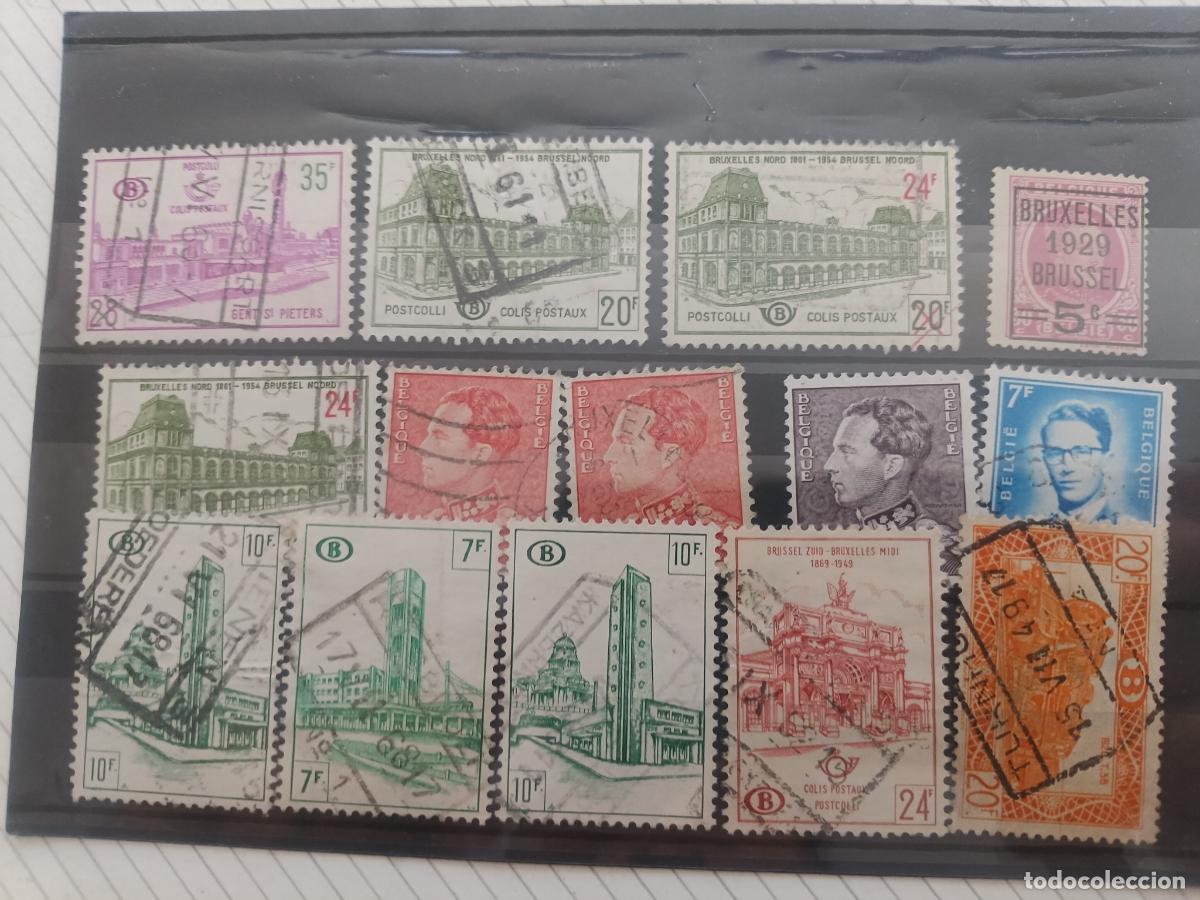 Sellos: B&eacute;lgica. Lote de sellos