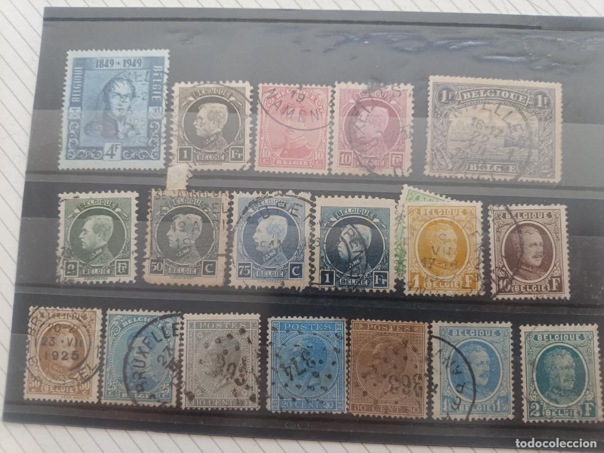 Sellos: B&eacute;lgica. Lote de sellos