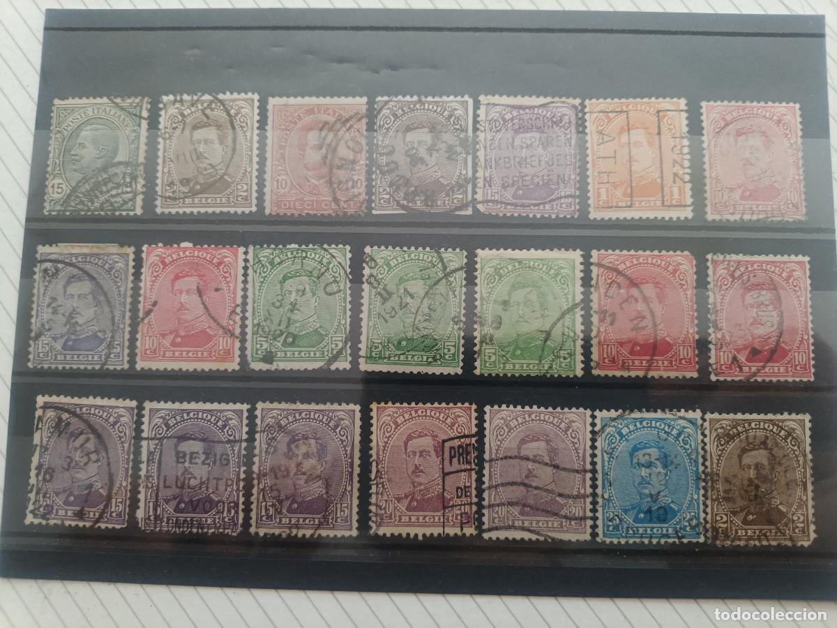 Sellos: B&eacute;lgica. Lote de sellos