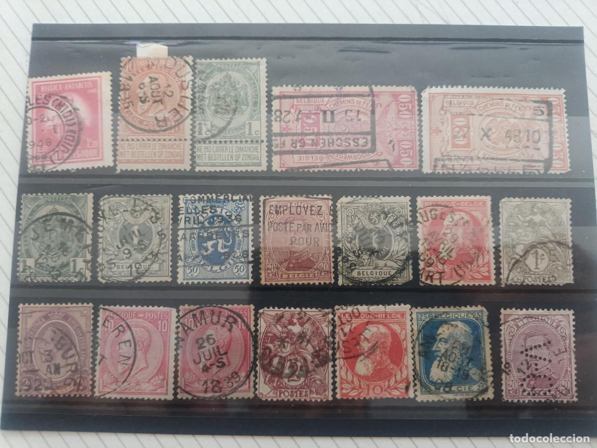 Sellos: B&eacute;lgica. Lote de sellos