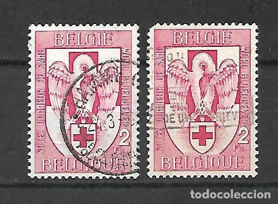 Sellos: CRUZ ROJA ,donantes de sangre, B&eacute;lgica, sello a&ntilde;o 1956