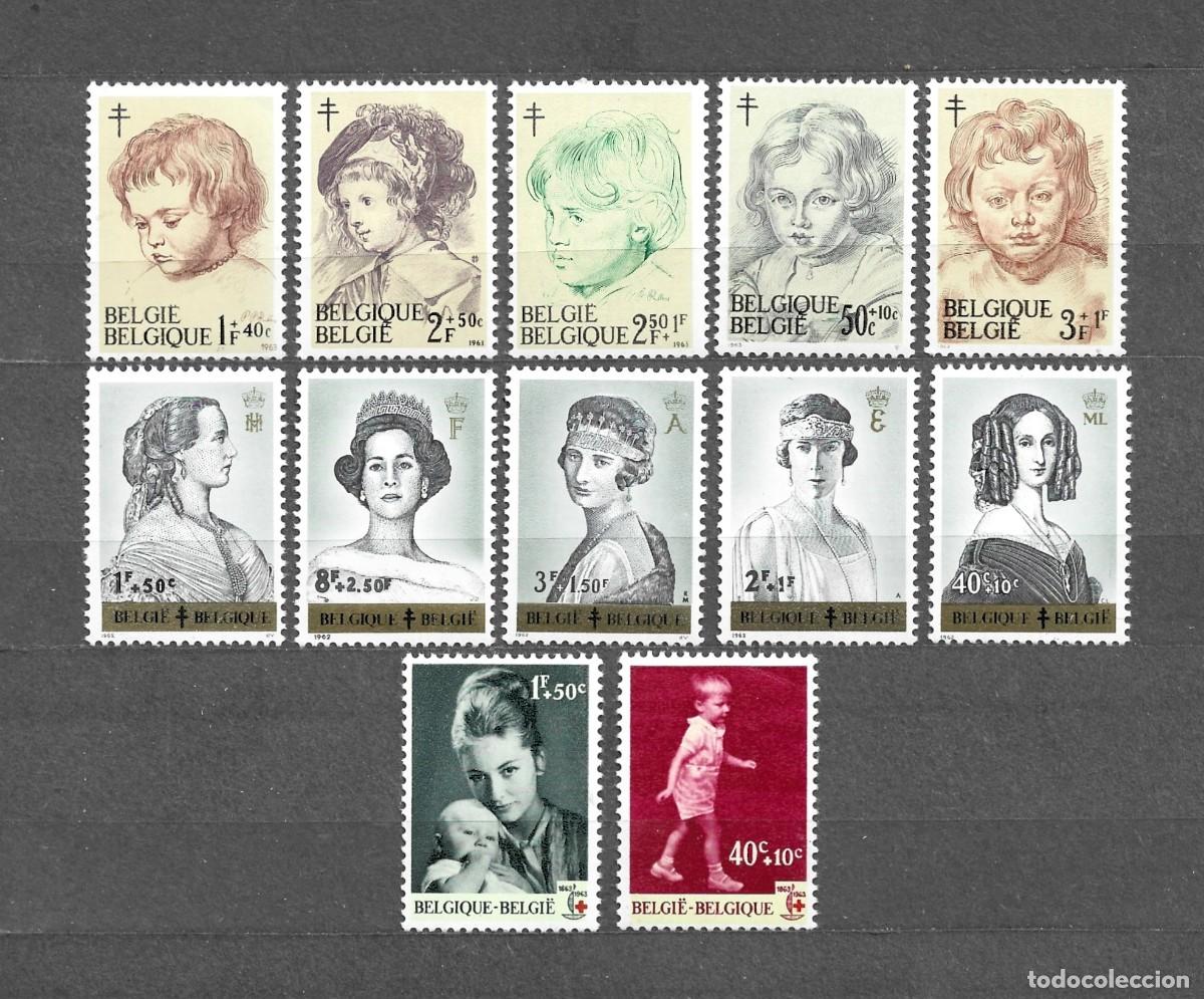 Sellos: Lote de sellos de B&eacute;lgica - A&ntilde;os 62/63 ** ?5