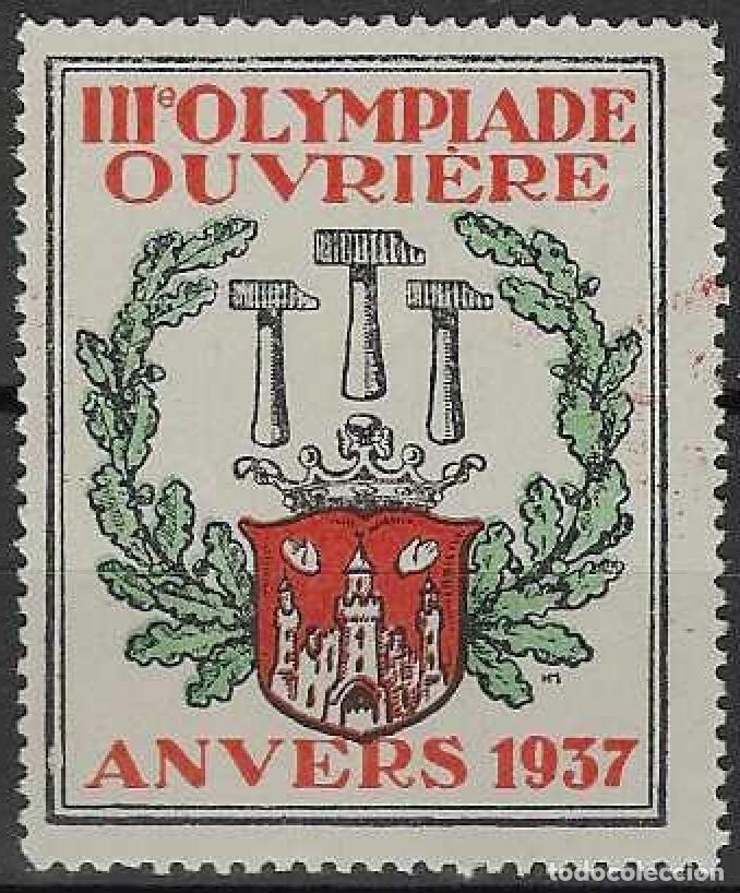 Sellos: III OLYMPIADE OUVRI&Egrave;RE ANVER 1937. MUY RARO. MNH **