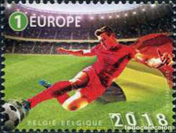 Sellos: 592317 MNH BELGICA 2018 COPA DEL MUNDO DE FUTBOL - MOSCU 2018