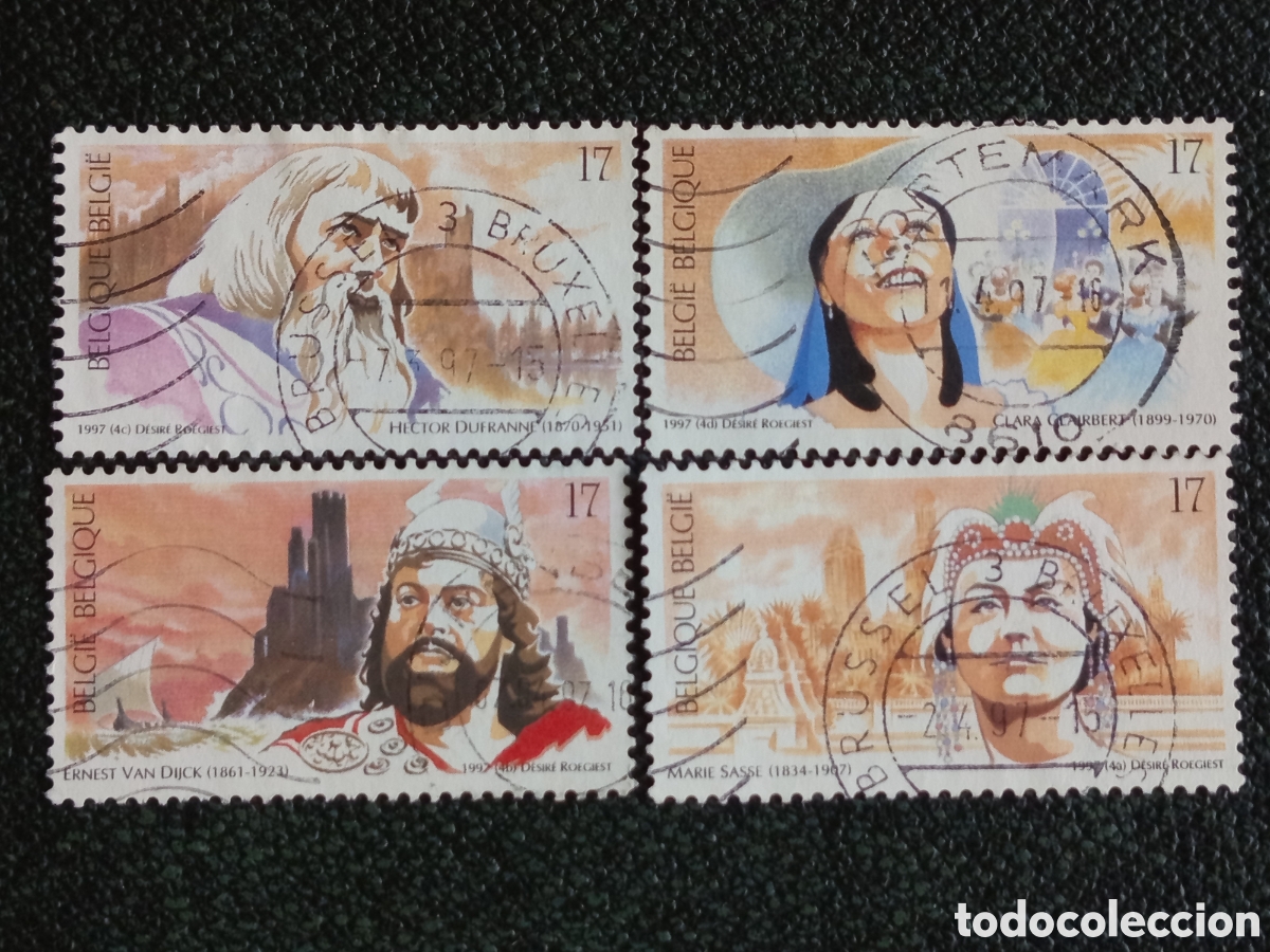 Sellos: Serie B&eacute;lgica 1997 Cantantes de &Oacute;pera 17F Usados OBP 2741-2744 Used
