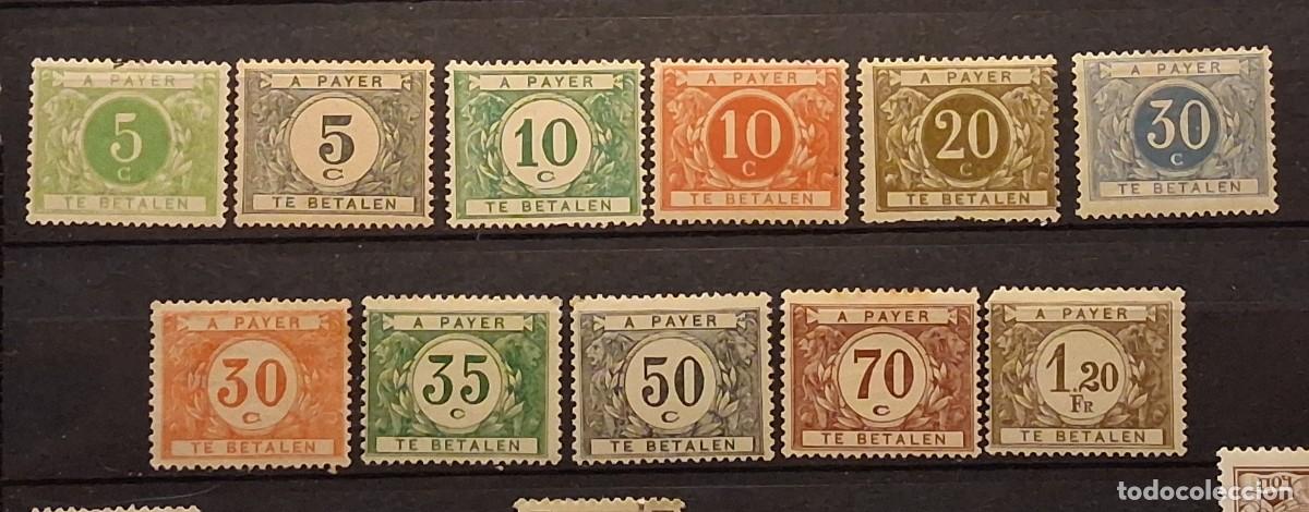 Sellos: B&Eacute;LGICA, VARIOS A&Ntilde;OS, PAQUETES.
