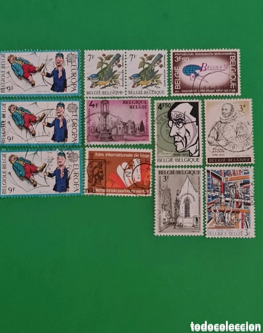 Stamps: BELGICA / LOTE 12 Sellos / Varios.