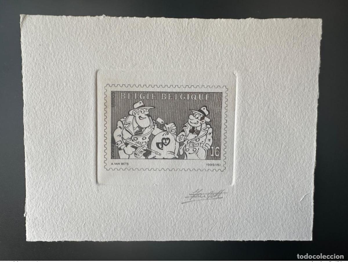 Sellos: B&eacute;lgica 1995 COB 2619 Prueba de artista FDC BD Dupuis Sammy Comic