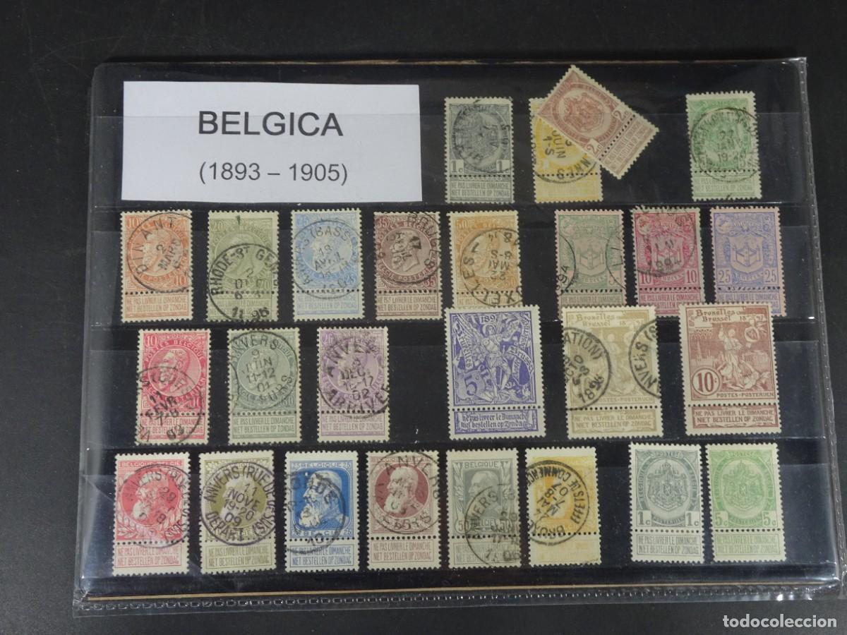 Briefmarken: LOTE DE SELLOS B&Eacute;LGICA 1893 - 1905, USADOS, DIFERENTES, VER FOTOS