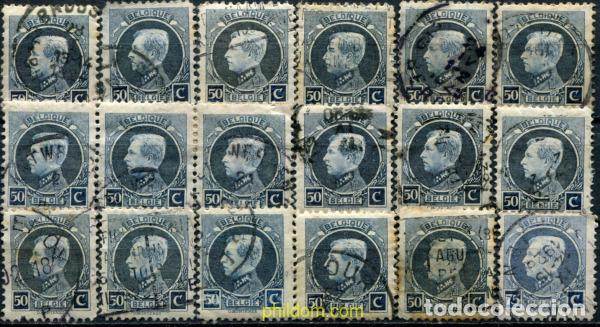 Sellos: 796383 USED BELGICA 1922 REY ALBERTO I