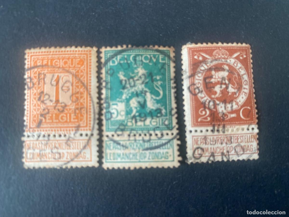 Briefmarken: B&eacute;lgica 1912 serie completa
