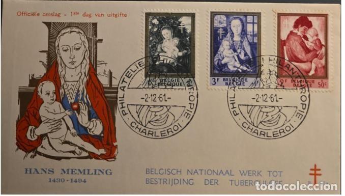 Sellos: TS)1961, BELGIUM, FIRST DAY COVER, PART OF THE ANNUAL FUNDRAISING CAMPAIGN FOR THE &rdquo;BELGIAN NATIONAL