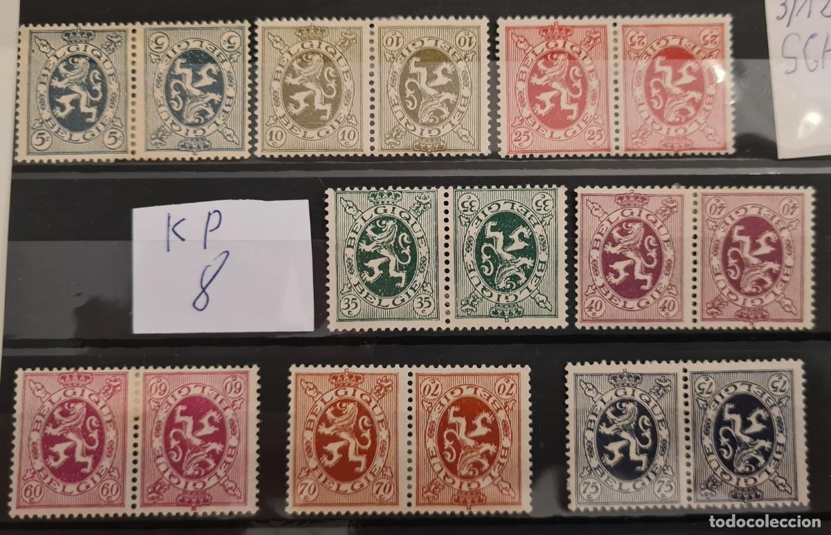 Stamps: Serie de sellos nuevos de B&eacute;lgica 1929-32: escudos