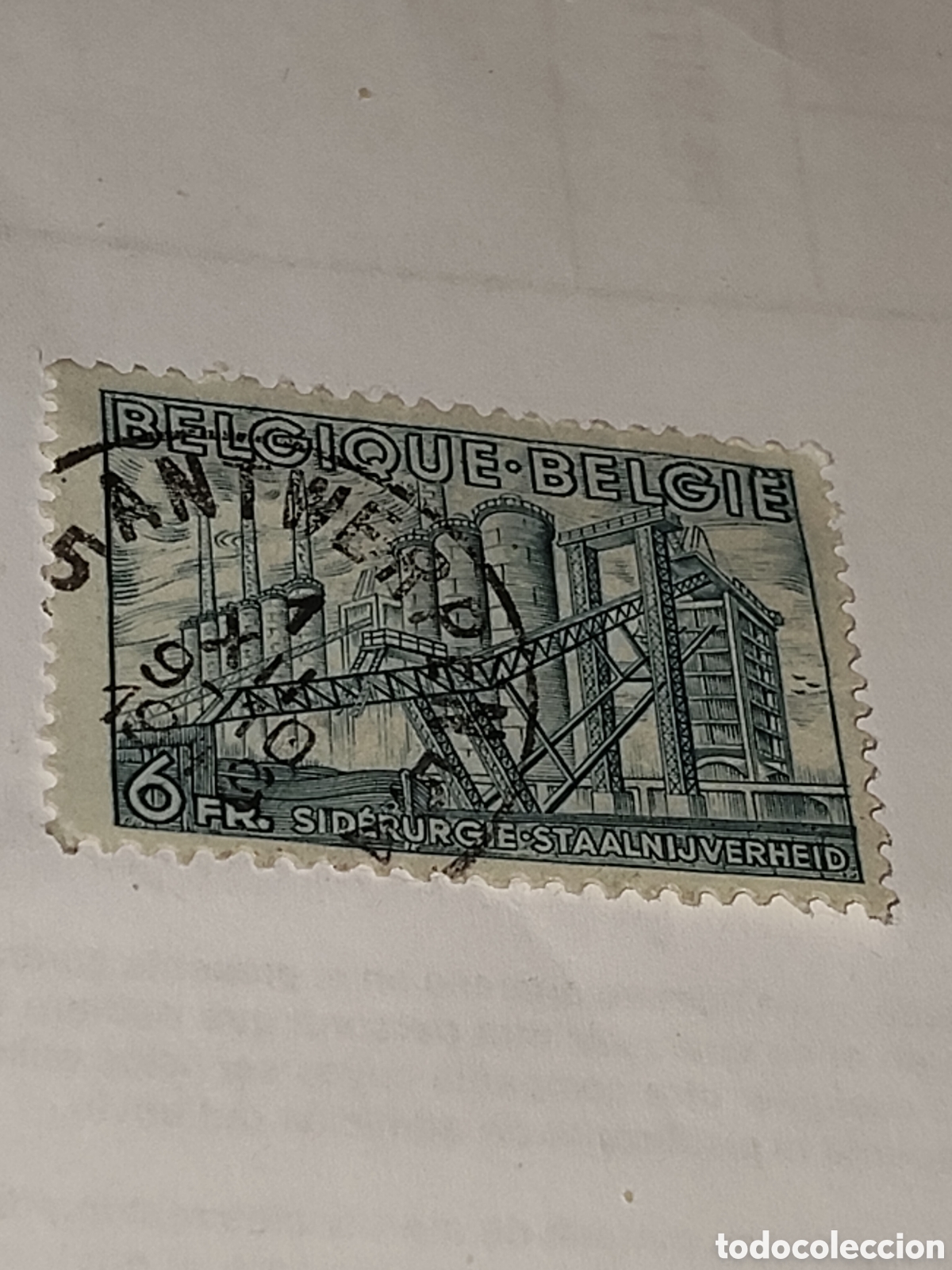 Selos: Sello de B&eacute;lgica industria Sider&uacute;rgica y del acero 1948