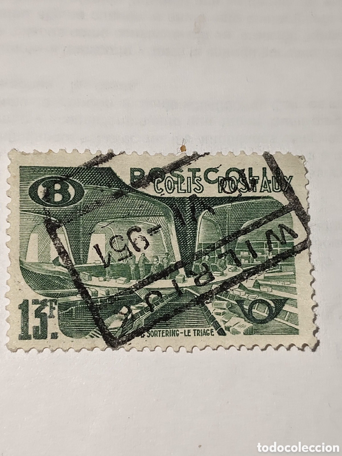 Francobolli: Sello de B&eacute;lgica tasas postales para ferrocarril 1950
