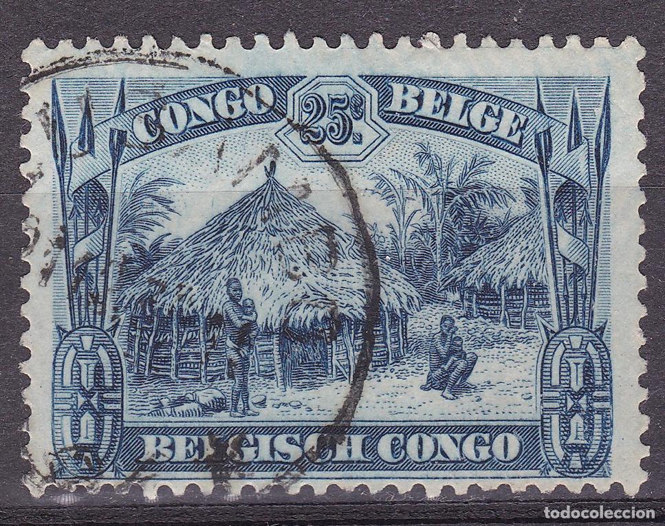 Timbres: B&eacute;lgica. Congo Belga. Antiguo sello filatelia