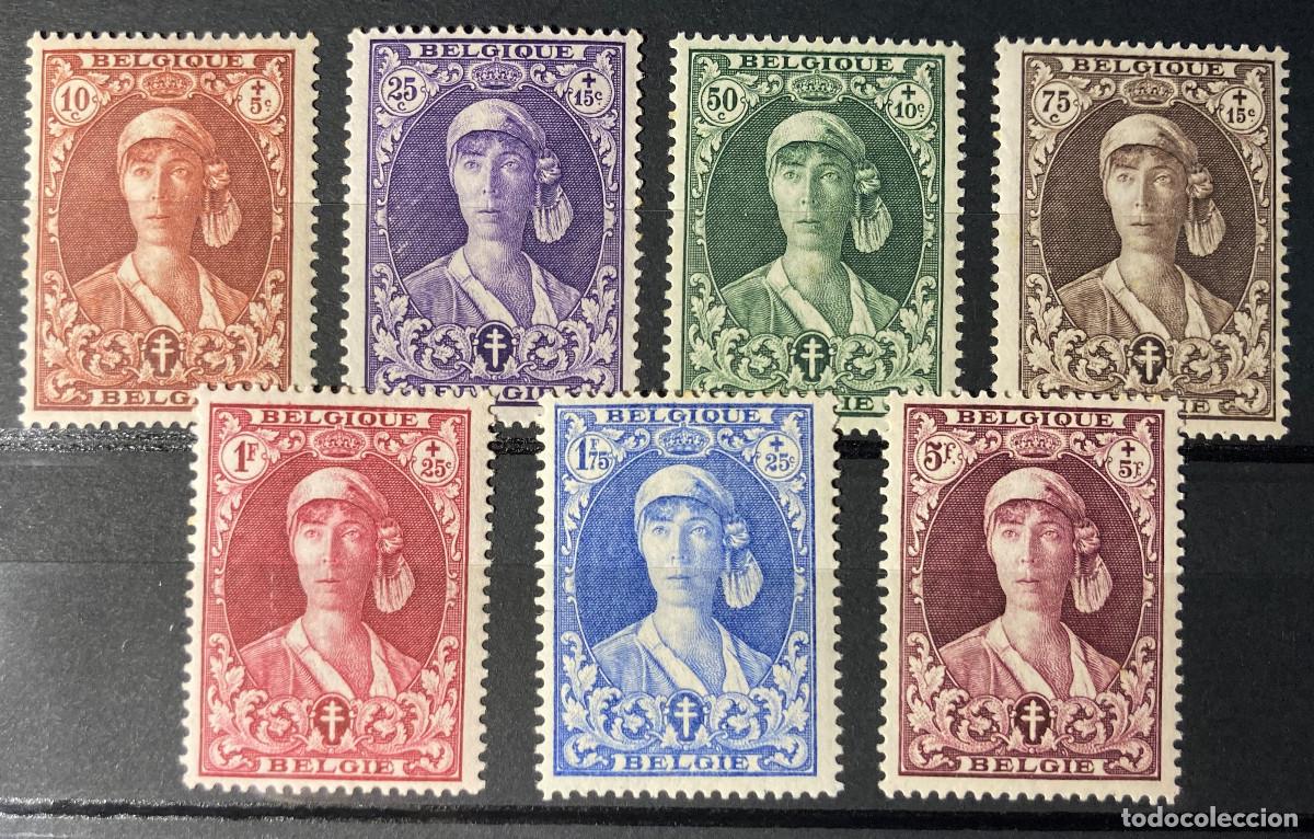 Sellos: Belgica 1931 Queen Elisabeth YT 326-332 MNH/MLH