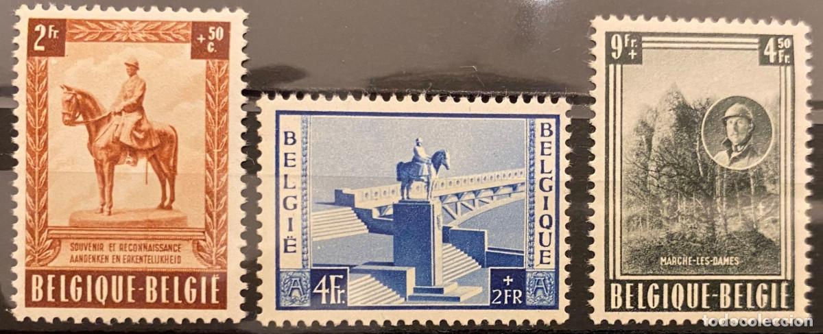 Sellos: Belgica 1954 938-940 Monument Albert I MNH