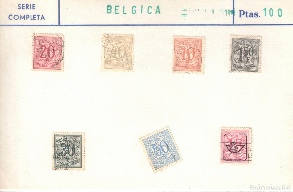 Sellos: :::: CR14 - SELLOS - SERIE COMPLETA - BELGICA