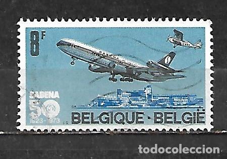Sellos: 1973: 50 Aniversario de las L&iacute;neas A&eacute;reas Nacionales &rdquo;Sabena&rdquo; (usado)