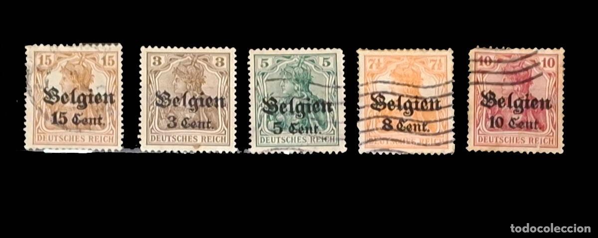 Sellos: 1916, Ocupaci&oacute;n alemana en B&eacute;lgica Segunda Guerra Mundial