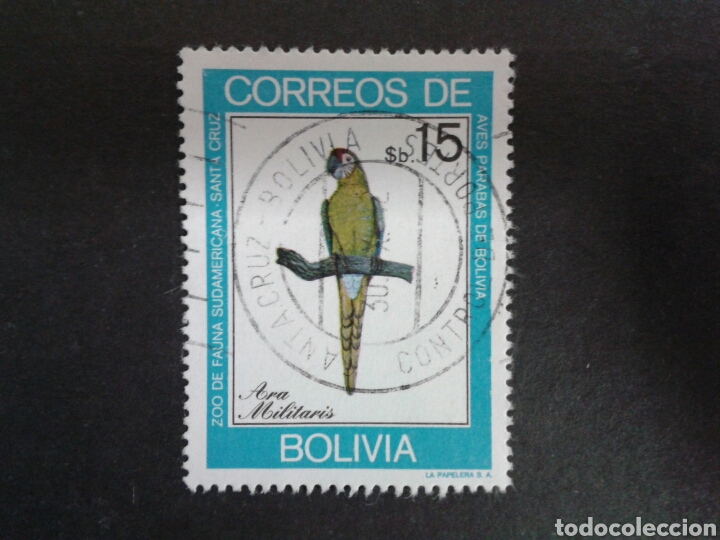 Sellos: SELLOS DE BOLIVIA. YVERT 610. SELLO SUELTO USADO. FAUNA. AVES. - Foto 1 - 81149558