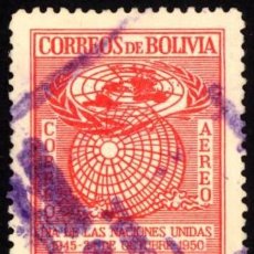 Sellos: BOLIVIA. JORNADA DE LAS NACIONES UNIDAS 1950. YT-PA115. USADO SIN CHARNELA. Lote 398129359