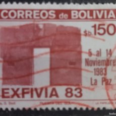 Francobolli: BOLIVIA 1983 EXPOSICIÓN FILATÉLICA NACIONAL ”EXFIVIA 83”. LA PAZ. USADO.