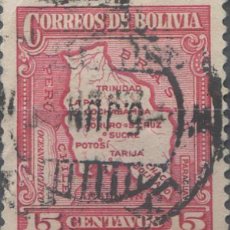 Sellos: 665320 USED BOLIVIA 1935 MAPA