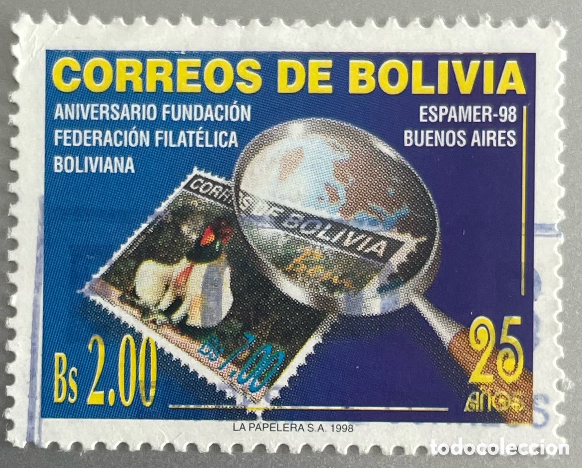 Sellos: Bolivia. Espamer 98. 1998 - Foto 1