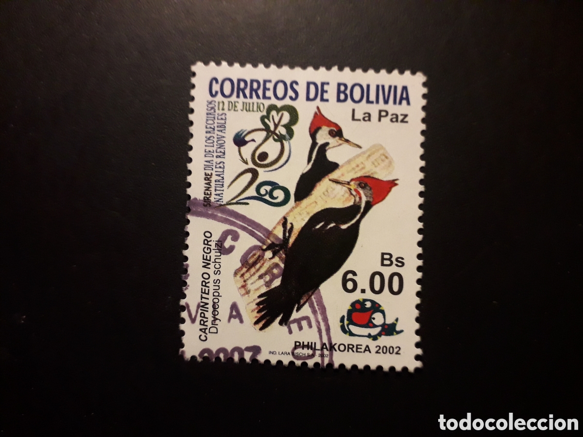 Sellos: BOLIVIA YVERT 1132 SELLO SUELTO USADO 2002 FAUNA AVES PEDIDO M&Iacute;NIMO 3&euro;