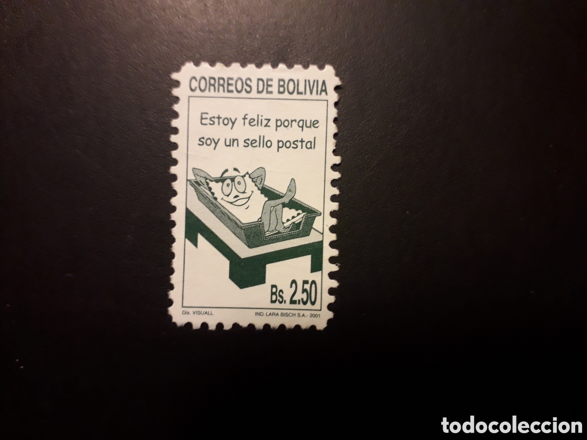 Sellos: BOLIVIA YVERT 1074 SELLO SUELTO USADO 2001 PROMOCI&Oacute;N FILATELIA PEDIDO M&Iacute;NIMO 3&euro;