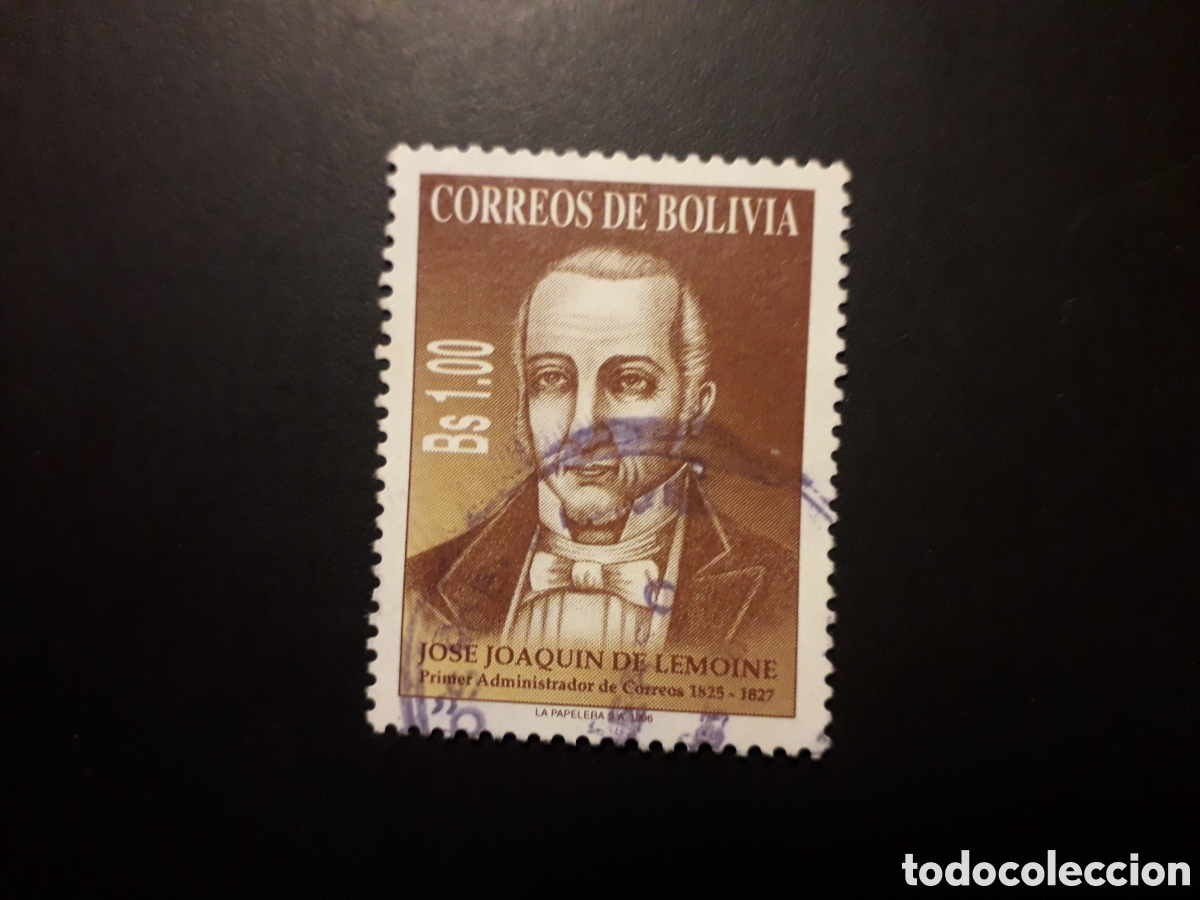 Sellos: BOLIVIA YVERT 928 SERIE COMPLETA USADA 1996 JOS&Eacute; JOAQU&Iacute;N DE LEMOINE PEDIDO M&Iacute;NIMO 3&euro;
