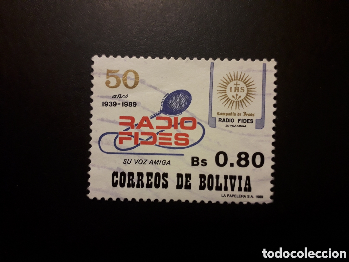 Sellos: BOLIVIA YVERT 724 SERIE COMPLETA USADA 1989 RADIO FIDES PEDIDO M&Iacute;NIMO 3&euro;