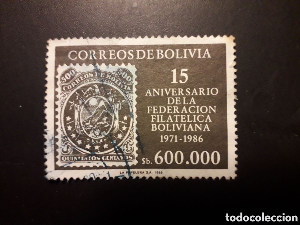 Sellos: BOLIVIA YVERT 678 SERIE COMPLETA USADA 1986 SELLOS SOBRE SELLOS PEDIDO M&Iacute;NIMO 3&euro;