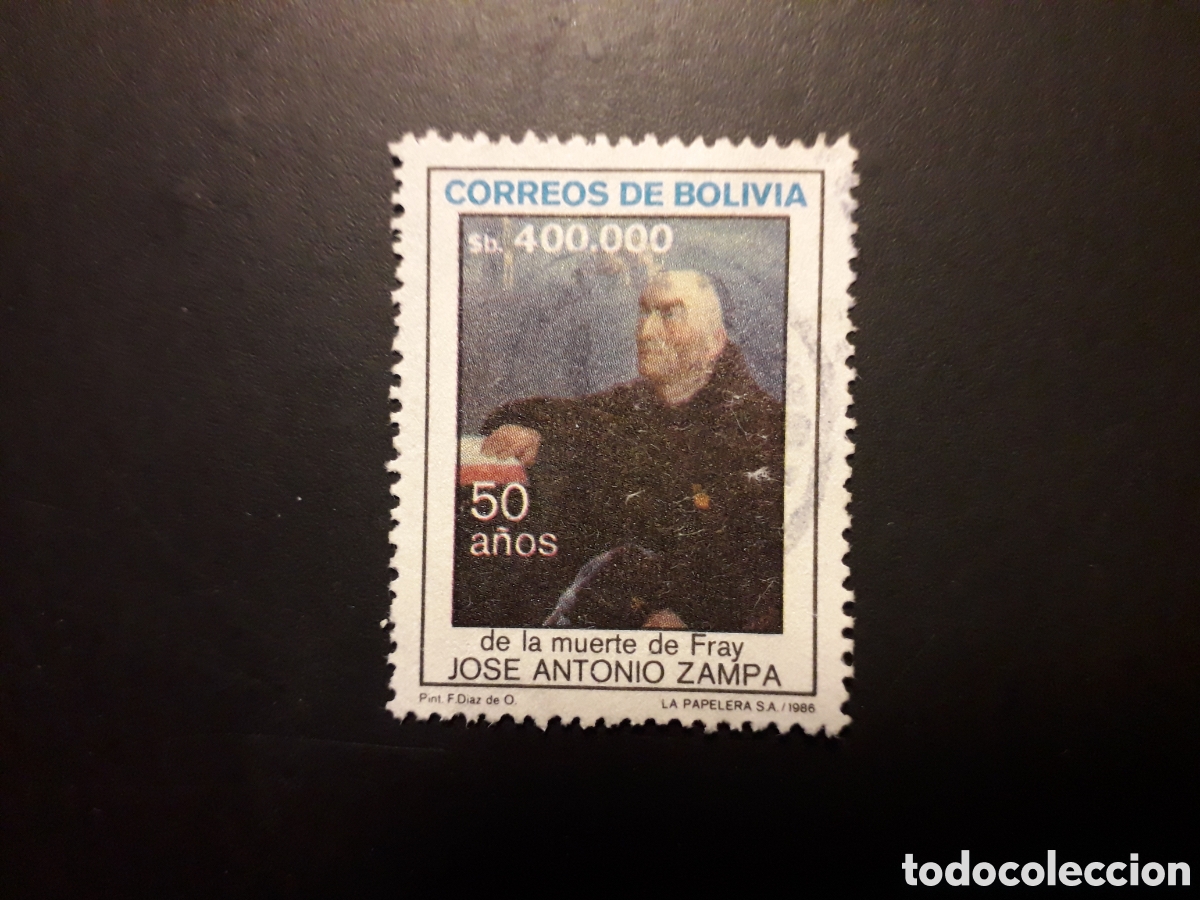 Sellos: BOLIVIA YVERT 677 SERIE COMPLETA USADA 1986 FRAILE JOS&Eacute; ANTONIO ZAMPA PEDIDO M&Iacute;NIMO 3&euro;