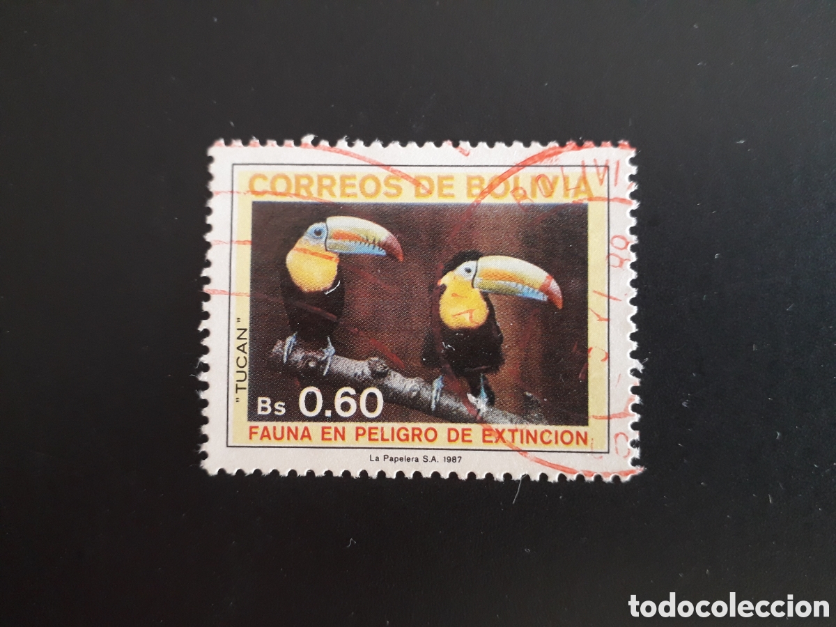 Sellos: BOLIVIA YVERT 688 SELLO SUELTO USADO 1987 FAUNA AVES TUC&Aacute;N PEDIDO M&Iacute;NIMO 3&euro;