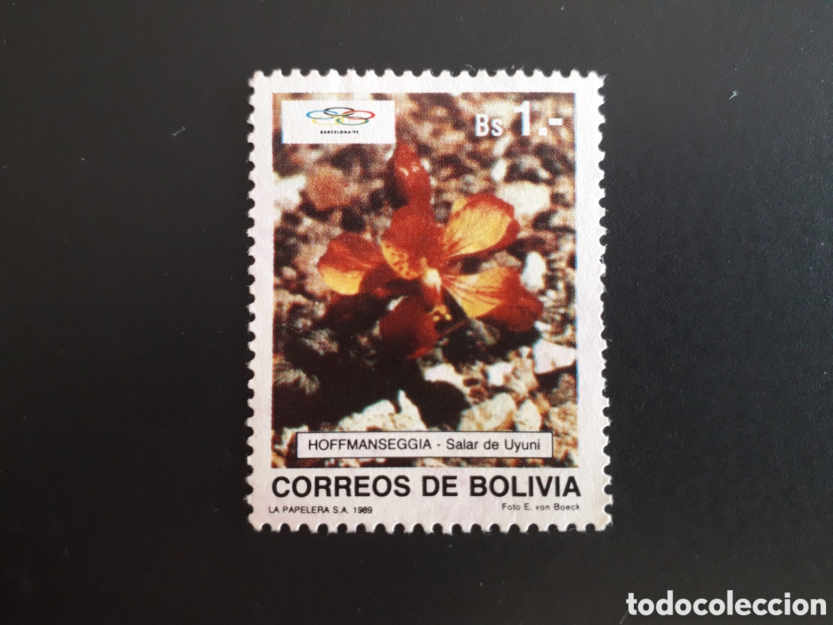 Sellos: BOLIVIA YVERT 729 SELLO SUELTO USADO 1989 FLORA FLORES PEDIDO M&Iacute;NIMO 3&euro;