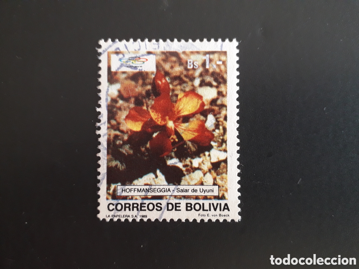 Sellos: BOLIVIA YVERT 729 SELLO SUELTO USADO 1989 FLORA FLORES PEDIDO M&Iacute;NIMO 3&euro;