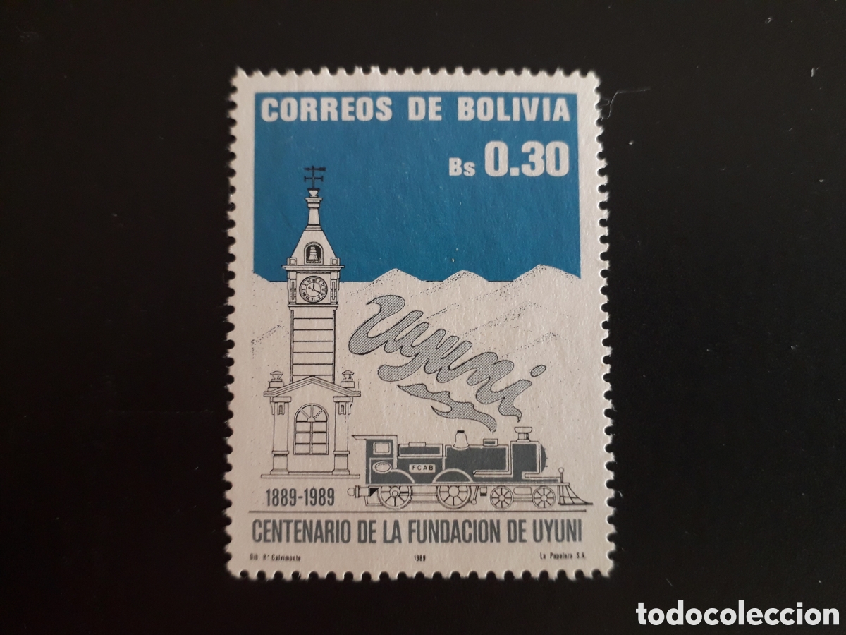 Sellos: BOLIVIA YVERT 731 SERIE COMPLETA USADA 1989 TRENES, UYUNI PEDIDO M&Iacute;NIMO 3&euro;