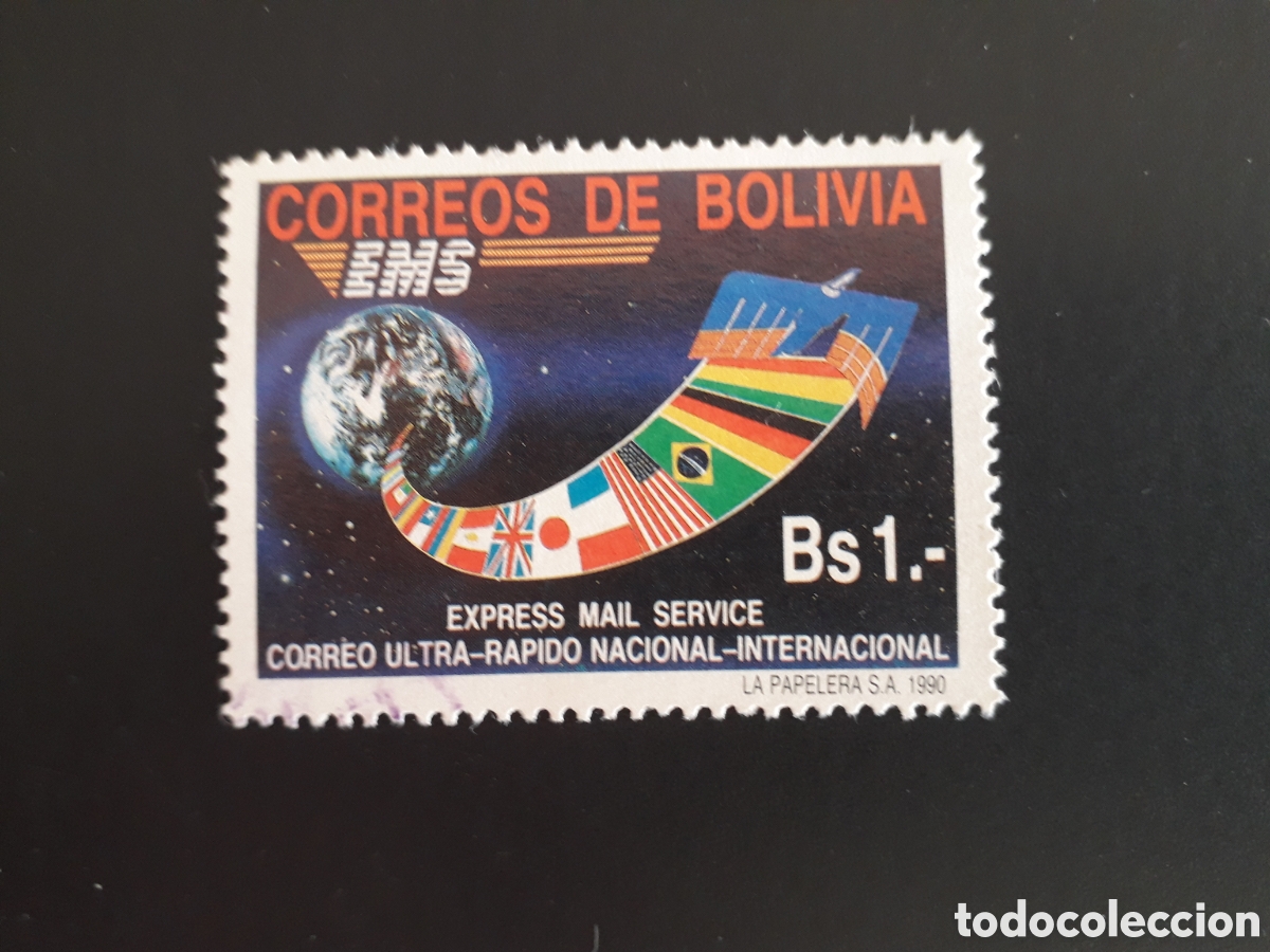 Sellos: BOLIVIA YVERT 765 SERIE COMPLETA USADA 1990 BANDERAS, CORREO URGENTE PEDIDO M&Iacute;NIMO 3&euro;