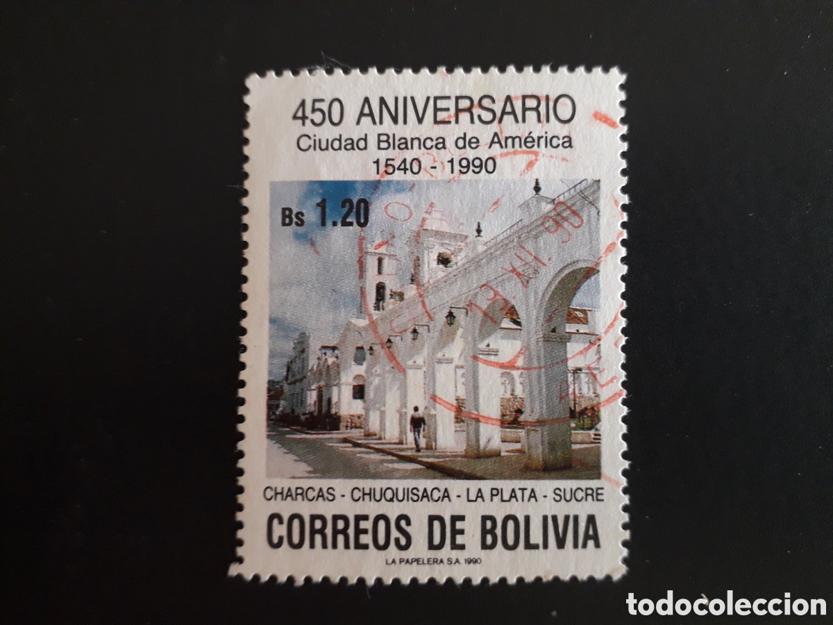 Sellos: BOLIVIA YVERT 748 SERIE COMPLETA USADA 1990 CIUDAD BLANCA DE AM&Eacute;RICA PEDIDO M&Iacute;NIMO 3&euro;