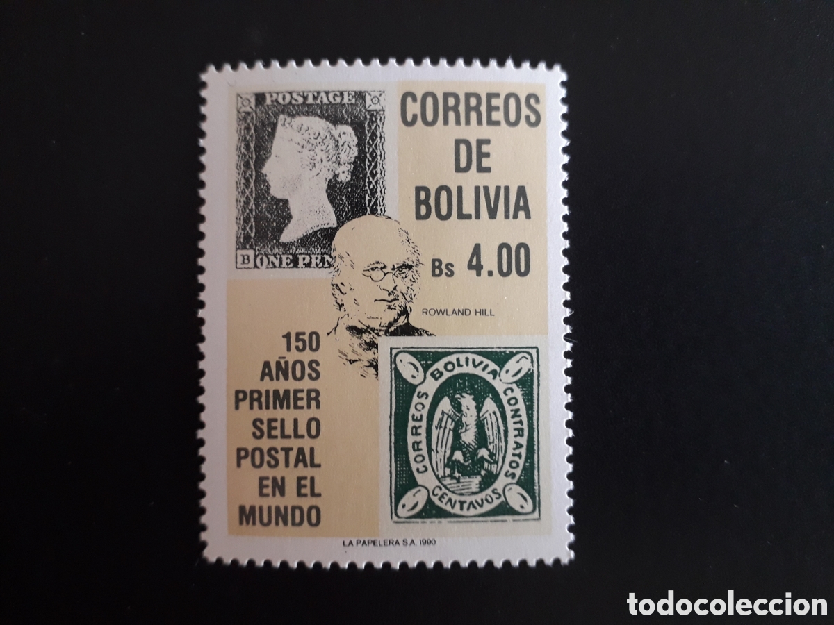 Sellos: BOLIVIA YVERT 749 SERIE COMPLETA NUEVA *** 1990 SIR ROWLAND HILL SELLOS SOBRE SELLOS PEDIDO M&Iacute;NIM 3&euro;