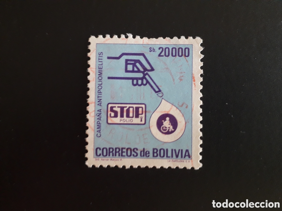 Sellos: BOLIVIA YVERT 657 SERIE COMPLETA USADA 1985 LUCHA CONTRA LA POLIOMIELITIS PEDIDO M&Iacute;NIMO 3&euro;