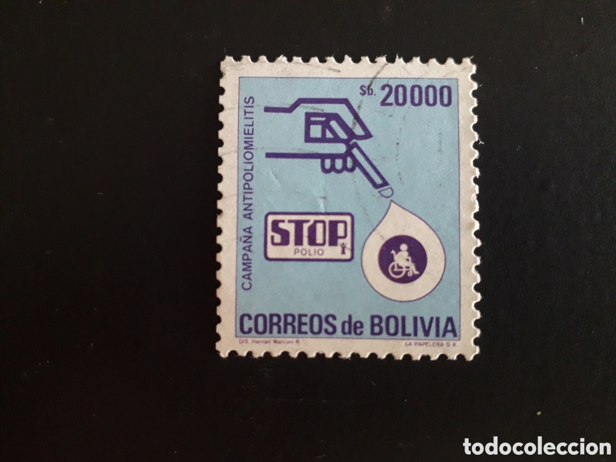 Sellos: BOLIVIA YVERT 657 SERIE COMPLETA USADA 1985 LUCHA CONTRA LA POLIOMIELITIS PEDIDO M&Iacute;NIMO 3&euro;