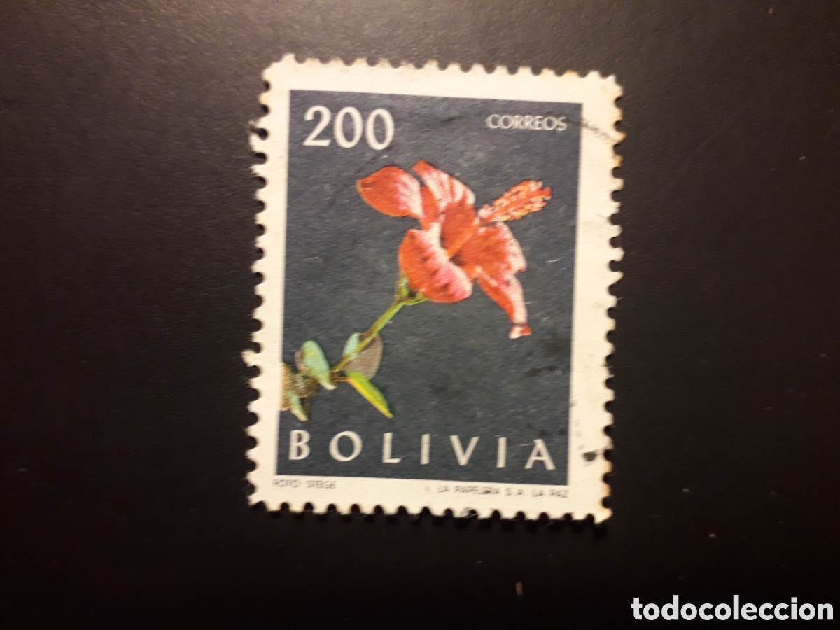 Sellos: BOLIVIA YVERT 426 SELLO SUELTO USADO 1962 FLORA FLORES PEDIDO M&Iacute;NIMO 3&euro;