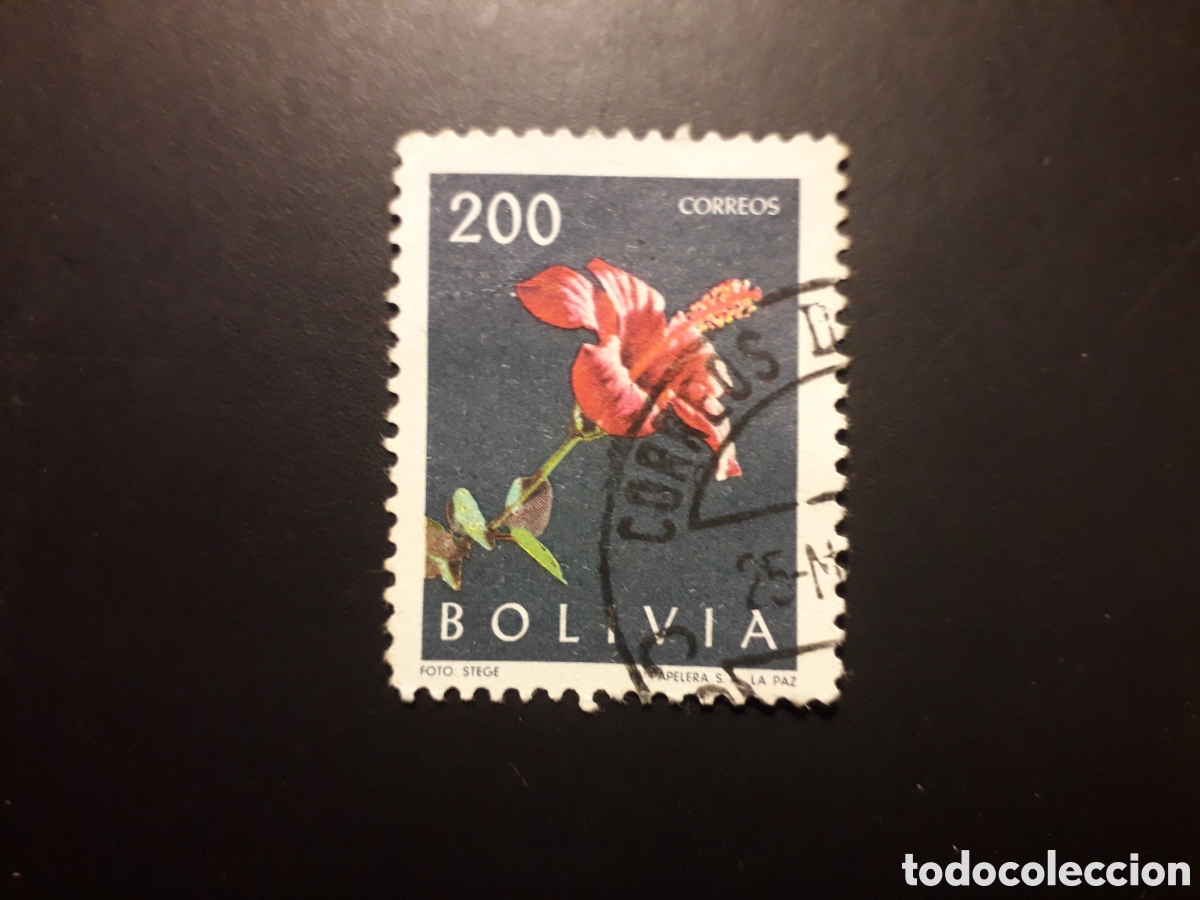 Sellos: BOLIVIA YVERT 426 SELLO SUELTO USADO 1962 FLORA FLORES PEDIDO M&Iacute;NIMO 3&euro;