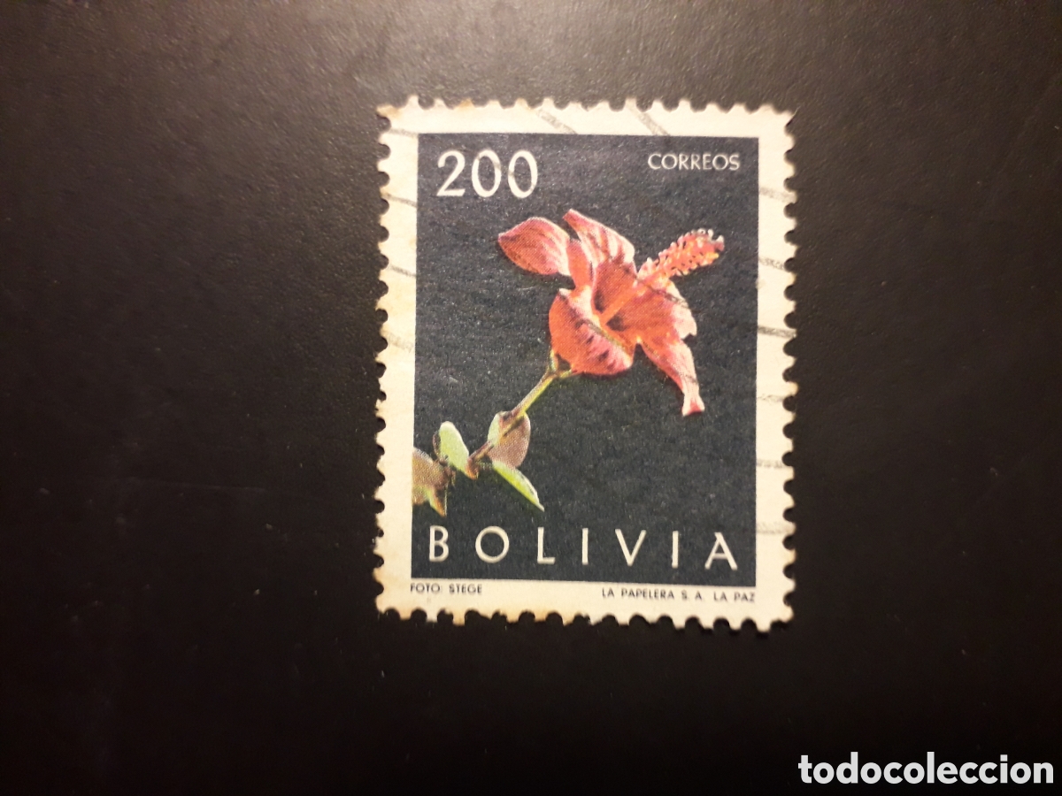 Sellos: BOLIVIA YVERT 426 SELLO SUELTO USADO 1962 FLORA FLORES PEDIDO M&Iacute;NIMO 3&euro;